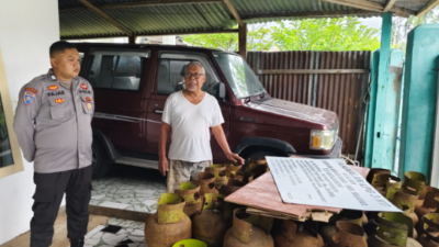 Polres Selayar dan Polsek Jajaran, Kawal Distribusi dan Pantau Ketersediaan Tabung Gas LPG 3 Kg