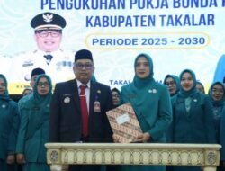 Bupati Takalar Daeng Manye Lantik TP. PKK Kab. Takalar Masa Bakti 2025-2030