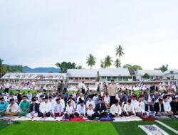 Gubernur Sulsel Andi Sudirman Salat Idulfitri 1446 Hijriah di Kampung Halaman Bakunge Bone