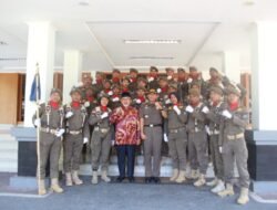28 Personel Apel Kesiapsiagaan Satpol PP – Linmas Bantaeng Resmi Dilepas, Wabup: Tampilkan yang Terbaik Jaga kekompakan dan Kedisiplinan