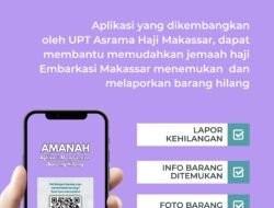 Aplikasi AMANAH, Terobosan Digital Asrama Haji Makassar Atasi Barang Hilang Jamaah