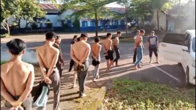 Tim Jatanras Polres Gowa Ringkus Kelompok Pemuda yang Membawa Busur dan Samurai