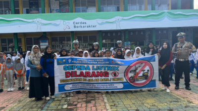 Cegah Kecelakaan, Sat Lantas Selayar Kunjungi Sekolah Ingatkan Aturan Sepeda Listrik