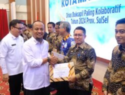 Aktif Catat Akta Kematian Warga, Gubernur Sulsel Ganjar Penghargaan  Disdukcapil Gowa 