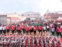 2000 Warga Meriahkan Bhayangkara Fun Walk Polres Gowa