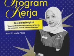 Mahasiswa KKN Sosialisasikan Layanan Naturalisasi Lewat Media Digital di Kanwil Kemenkumham Sulsel