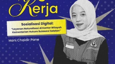Mahasiswa KKN Sosialisasikan Layanan Naturalisasi Lewat Media Digital di Kanwil Kemenkumham Sulsel