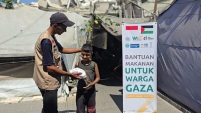 600 Warga Gaza Utara Terima Bantuan Gandum dari Indonesia 