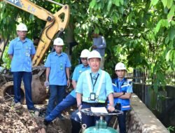 Plt Dirut PDAM Makassar Tinjau Koneksi Pipa Tello, Pastikan Pasokan Air ke Timur Kota Kembali Lancar