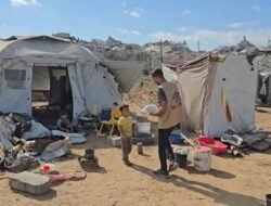 Bantuan Makanan Indonesia Tembus Dua Kamp Pengungsian di Gaza Utara