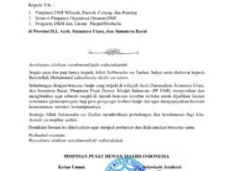 Darurat Banjir Sumatra, DMI Serukan Masjid Jadi Shelter Pengungsi