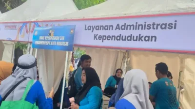 Semarak HUT Korpri dan Kota Makassar 418, Layanan Perizinan dah Kependudukan untuk Masyarakat