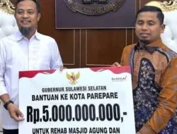 Bantuan Rp5 Miliar Dorong Parepare Perkuat Sektor Keagamaan dan Ekonomi