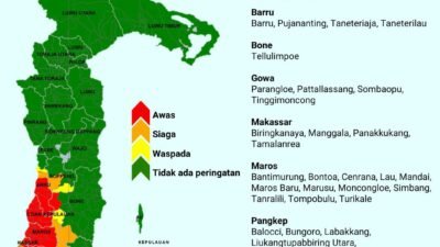 BMKG Keluarkan Peringatan Dini Curah Hujan Tinggi, Warga Diminta Tetap Waspada