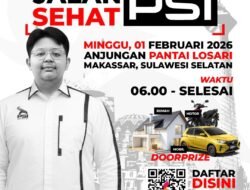 Jalan Sehat PSI Sulsel Berhadiah Rumah, Motor, dan Mobil, Tabola Bale Jadi Guest Start