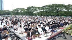 Idulfitri di Karebosi Dipadati Ribuan Jemaah, Munafri Ajak Perkuat Silaturahmi Jaga Kota Makassar