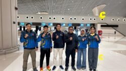 Dansat Brimob Polda Sulsel Lepas Atlet Inkanas Sulsel ke Jakarta