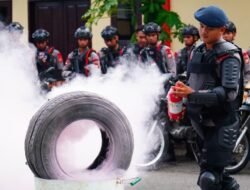 Satbrimob Sulsel Siaga Hadapi May Day, Personel dan Alutsus PHH Dicek Total