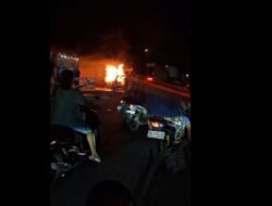 Mobil Penumpang di Gowa Hangus Terbakar , Enam Orang Selamat