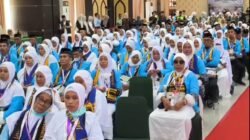 393 Jemaah Kloter Pertama Embarkasi Makassar Mulai Masuk Asrama Haji Sudiang