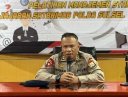 Perkuat Profesionalisme Personel, Kabag Ops Satbrimob Polda Sulsel Buka Pelatihan Manajemen Staf