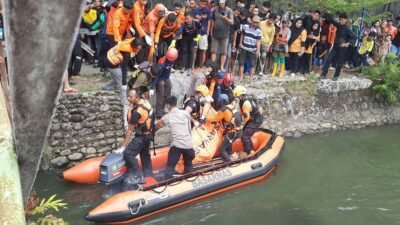 Pemuda yang Loncat ke Sungai Pampang Makassar Ditemukan Meninggal oleh Tim SAR