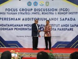 Resmikan Auditorium Baru, IAS Andi Sapada Gandeng Pemkot Parepare yang Dihadiri Tasming Hamid
