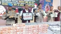 Polrestabes Makassar Sita 9 Kg Sabu dan Uang Rp2,3 Miliar dari Enam Jaringan Narkoba