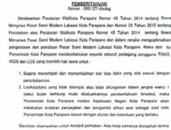 Pemkot Parepare Minta Pedagang Segera Tempati Kios di Pasar Semi Modern Lakessi, Melanggar Akan Disegel
