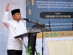 Resmikan Masjid Anas Bin Malik, Tasming Hamid: Jadikan Masjid Pusat Pembinaan Umat