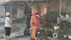 Enam Rumah di Asrama Militer Rindam XIV Hasanuddin Gowa Terbakar