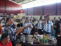 Jagokan Argentina, Wabup Gowa Nobar Piala Dunia Bersama Dandim di Pattallassang