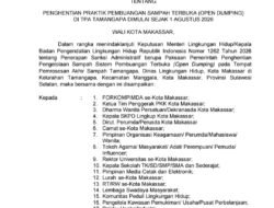 Edaran Wali Kota: Mulai 1 Agustus, TPA Tamangapa Tak Lagi Terima Sampah Campur
