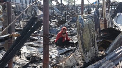 50 Petak Rumah Ludes Terbakar di Tallo, Wali Kota Makassar Siapkan Hunian Sementara