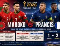 Prediksi Maroko vs Prancis di Piala Dunia 2026: Head to Head, Susunan Pemain, Prediksi Skor