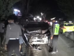 Diduga Sopir Mengantuk, Minibus Tabrak Empat Kendaraan di Gowa, Empat Orang Terluka