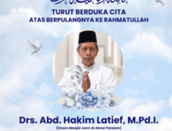 Pemkot Parepare Sampaikan Duka Cita Atas Wafatnya Imam Masjid Jami Al-Abrar, Drs. H.Abd. Hakim Latief