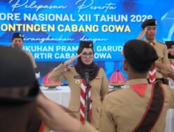 92 Pramuka Gowa Berangkat ke Jamnas XII, Bupati Husniah: Kalian Duta Kabupaten Gowa, Jaga Nama Baik Daerah