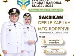 1.600 Kafilah MTQ KORPRI Tiba di Makassar, Defile Digelar Besok dari Fort Rotterdam ke Karebosi