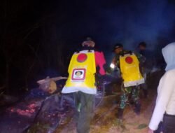 Kebakaran Lahan di Malino Gowa Hanguskan 1 Hektare, 100 Anggota MPA Turun Memadamkan Api