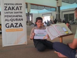 Zakat Masyarakat Indonesia Jangkau 500 Penghafal Al-Qur’an di Gaza