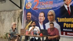 Refleksi Dua Tahun Prabowo-Gibran di Makassar, Pemuda Bahas Lumbung Pangan dan Poros Maritim